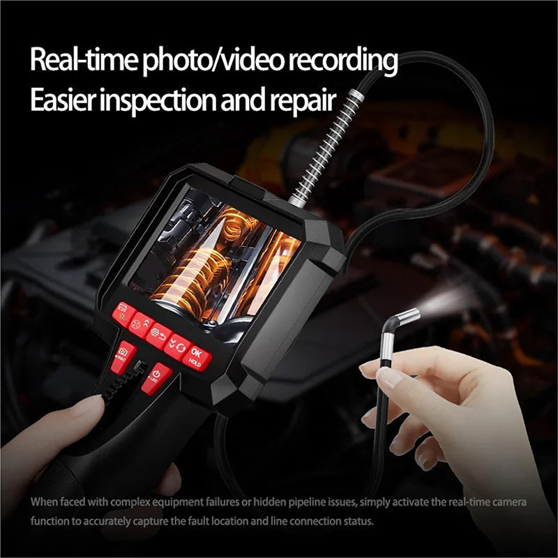 🔧 50% DI SCONTO ORA! 📹 Endoscopio Automotive Portatile 6mm – Telecamera Articolata, Monitor HD, Illuminazione LED & Cavo Semi-Rigido per Ispezioni di Precisione ✨