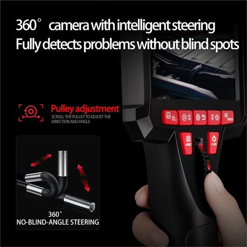 🔧 50% DI SCONTO ORA! 📹 Endoscopio Automotive Portatile 6mm – Telecamera Articolata, Monitor HD, Illuminazione LED & Cavo Semi-Rigido per Ispezioni di Precisione ✨