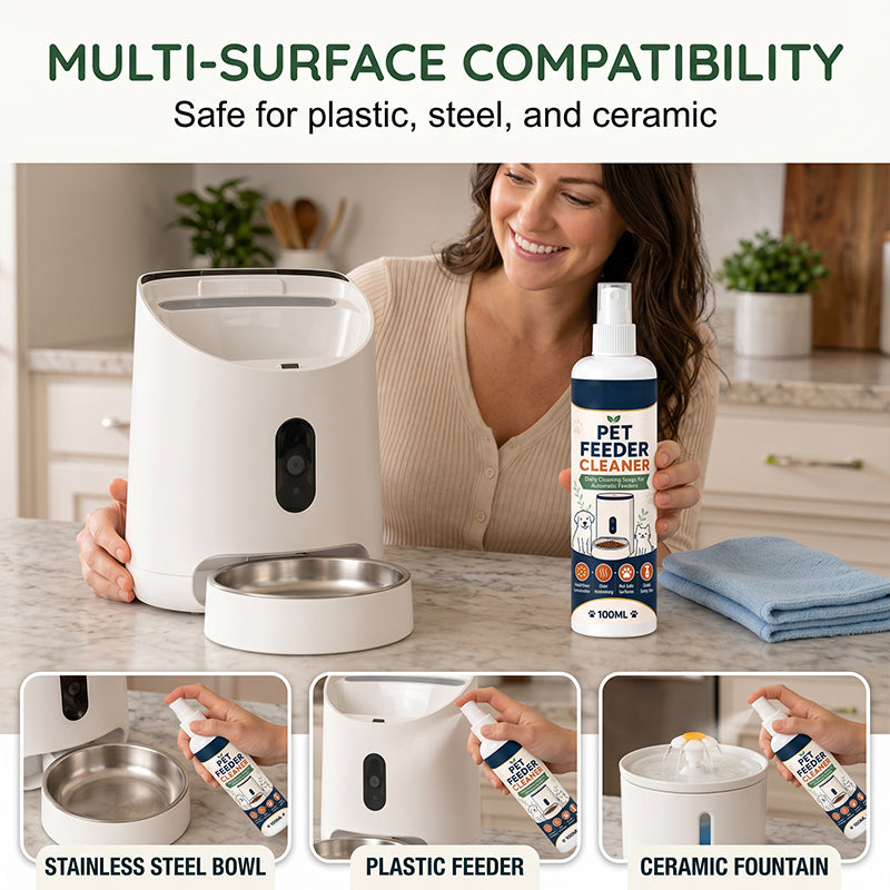 🥳2026 SUPER VENDITA🥳💞50.000+ VENDUTI!🐾🧼 50% DI SCONTO! Spray Detergente per Ciotole e Distributori Automatici – Rimuove grasso e cibo secco, elimina gli odori. Sicuro su plastica, acciaio e ceramica. Include asciugamano! 🧴✨