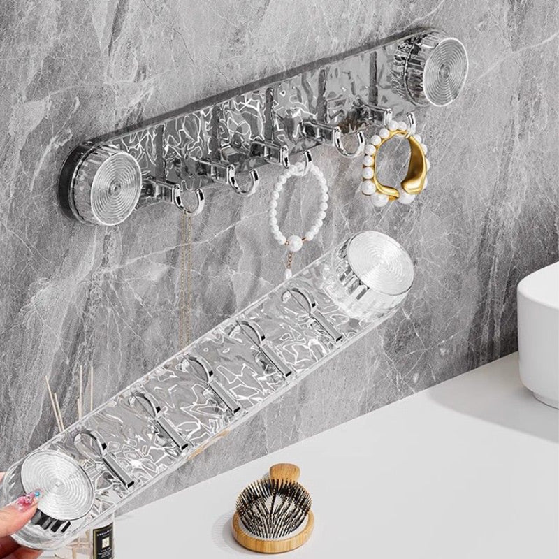 🔥OFFERTA SPECIALE 50% DI SCONTO🔥 Porta Appendiabiti a Ventosa Rotante Senza Foratura con Texture Ondulata