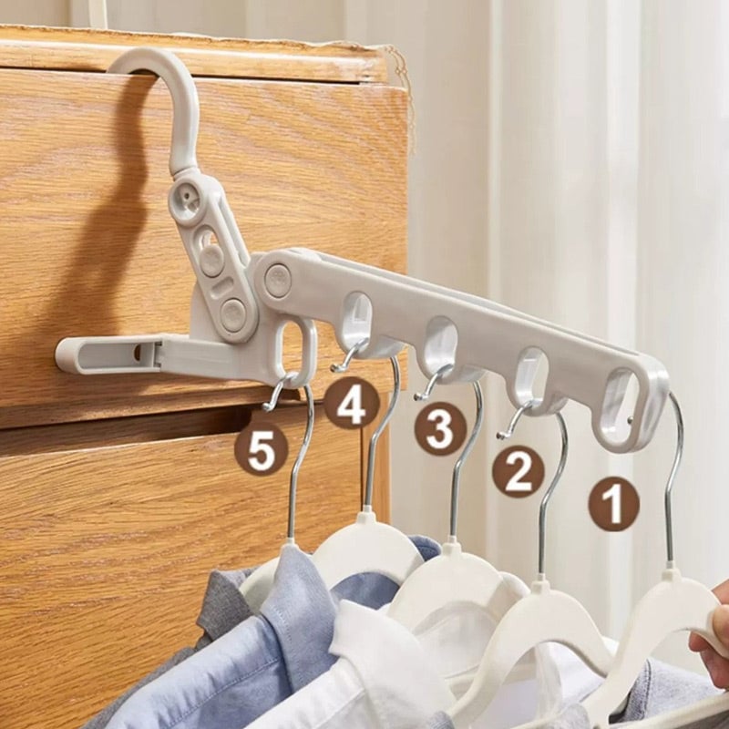 🔥🧥 Appendiabiti pieghevole – 5 ganci, salvaspazio, ideale per i viaggi!