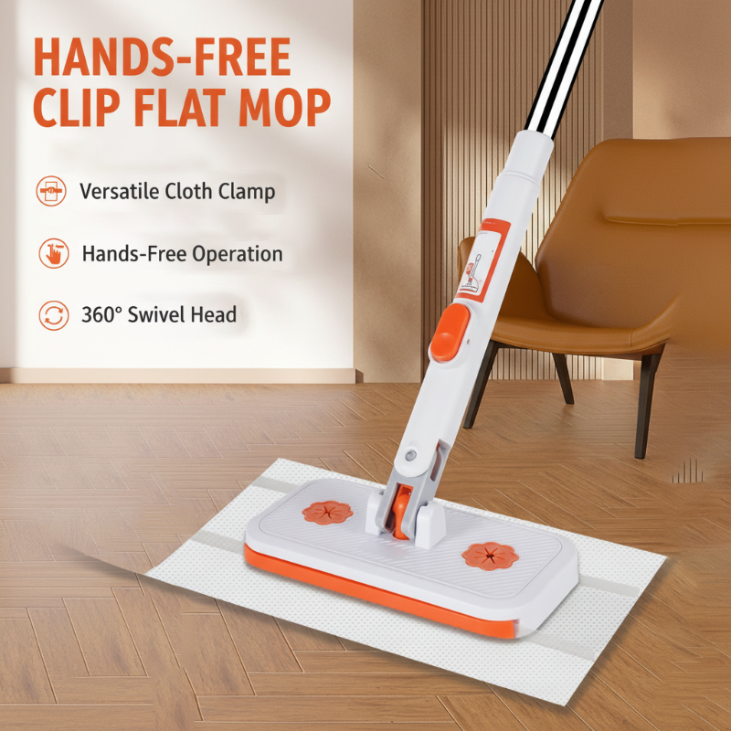 🔥Sconto del 50% per un periodo limitato! ✨️Massima potenza di pulizia! Mocio piatto multifunzionale con clip a mani libere