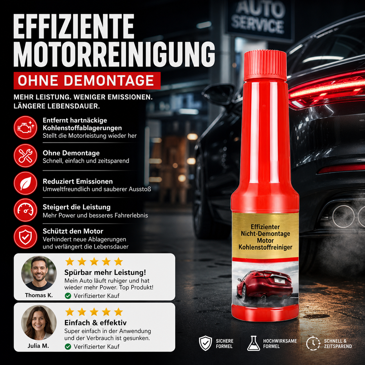 🔥 Oggi -50%! 🚗 Detergente al carbone per motori