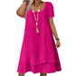 🎦 Nuovi Arrivi + 50% = doppia sorpresa! Vestito Casual Donna a Maniche Corte con Vestibilità Ampia