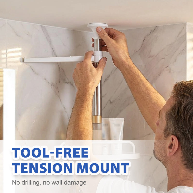 🥳PROMO 2026🥳💞OLTRE 50.000 VENDUTI! 🚿🔧 SCONTO DEL 50%! Mensola angolare telescopica regolabile per doccia – senza fori, 4 ripiani e resistente alla ruggine. Sfrutta al massimo gli angoli del tuo bagno! 🛡️✅