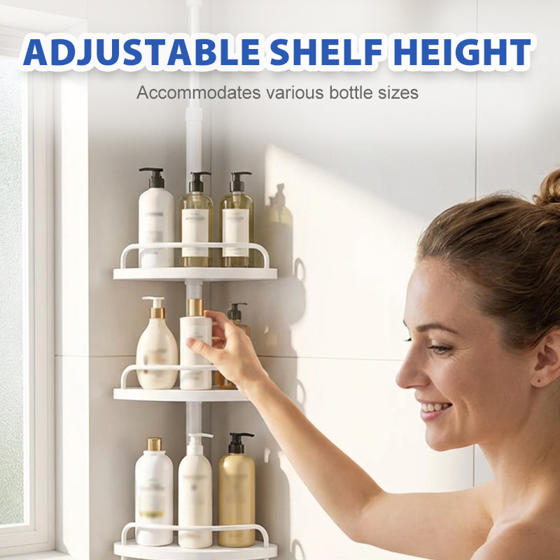 🥳PROMO 2026🥳💞OLTRE 50.000 VENDUTI! 🚿🔧 SCONTO DEL 50%! Mensola angolare telescopica regolabile per doccia – senza fori, 4 ripiani e resistente alla ruggine. Sfrutta al massimo gli angoli del tuo bagno! 🛡️✅