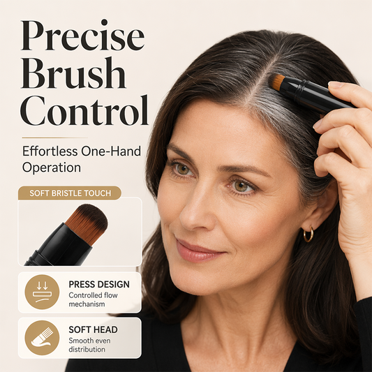 🥳SALDI 2026🥳💞50K+ VENDUTI!⏰🖊️ 50% DI SCONTO! Penna Coprente Istantanea per Capelli Grigi – Formula botanica, pennello preciso. Copre radici e tempie in pochi secondi – senza parrucchiere! 🌿✨