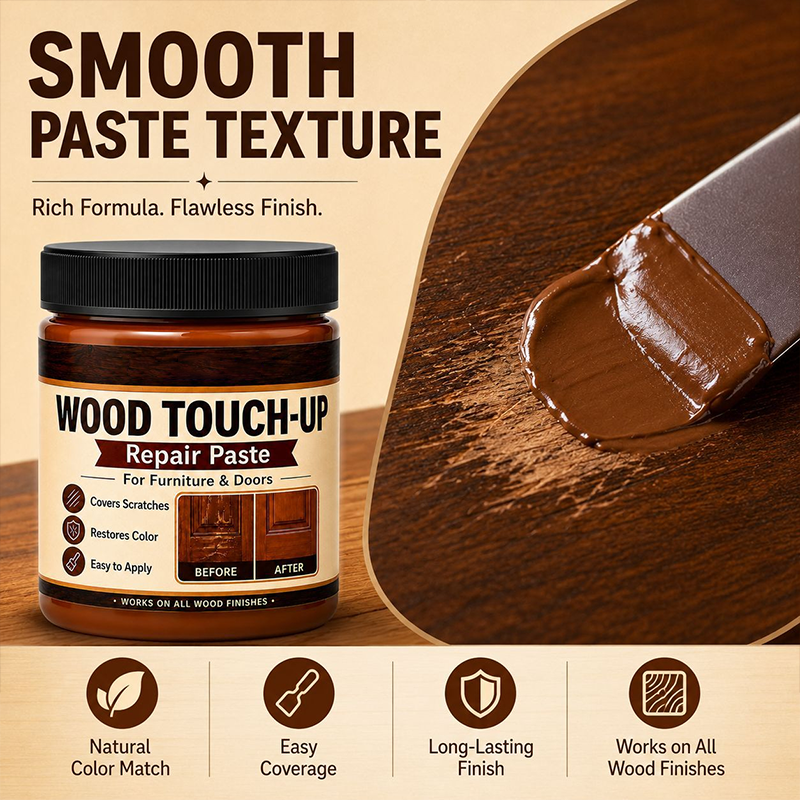 🔥🎁 2+1 GRATIS!!🥳 💞 50K+ VENDUTI! ⚡🧴✨ 50% SCONTO! Kit Professionale per Riparazione Graffi sul Legno