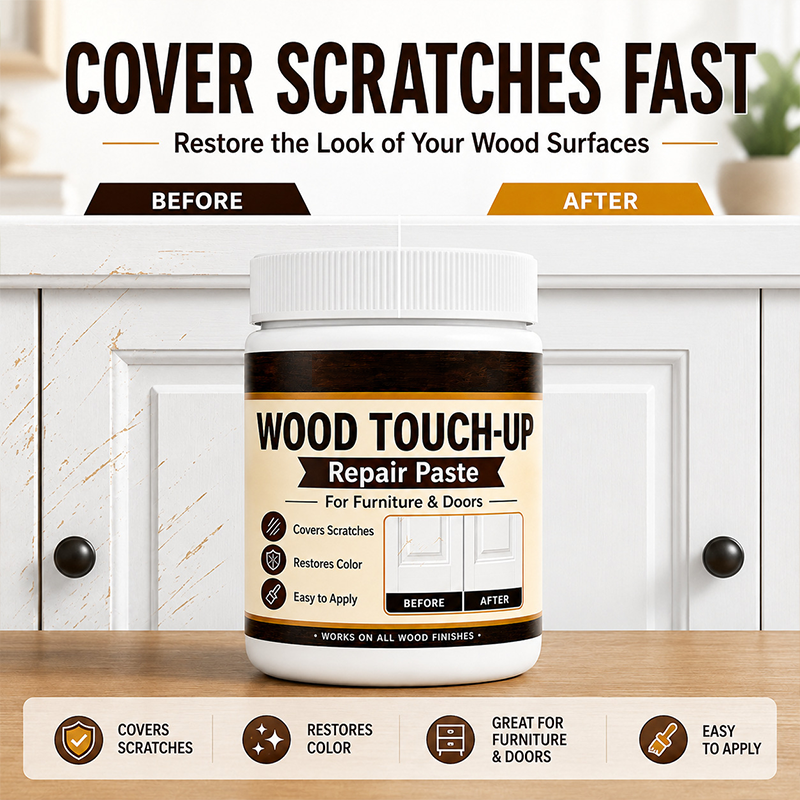 🔥🎁 2+1 GRATIS!!🥳 💞 50K+ VENDUTI! ⚡🧴✨ 50% SCONTO! Kit Professionale per Riparazione Graffi sul Legno