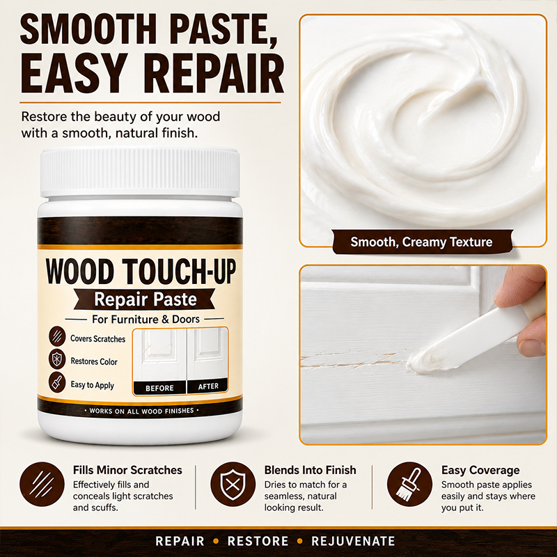 🔥🎁 2+1 GRATIS!!🥳 💞 50K+ VENDUTI! ⚡🧴✨ 50% SCONTO! Kit Professionale per Riparazione Graffi sul Legno