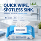 🧻 BUY 3 GET 2 FREE! Multi-Function Bathroom Descaling Cleaning Wipes – Instant Shine Disposable Limescale Remover Wipes, All-Surface Safe for Faucets, Glass, Tile & Bathroom Fixtures