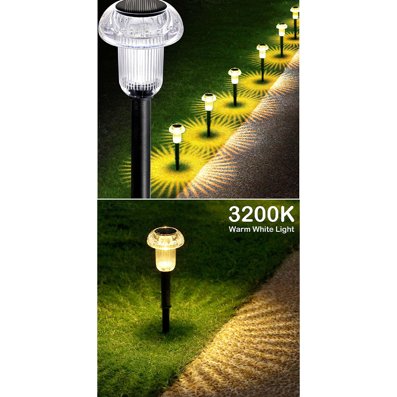 ✨ 50% SCONTO! 🌙 Luci Solari per Vialetti – Silicio Monocristallino – Luce Calda & RGB per Giardino