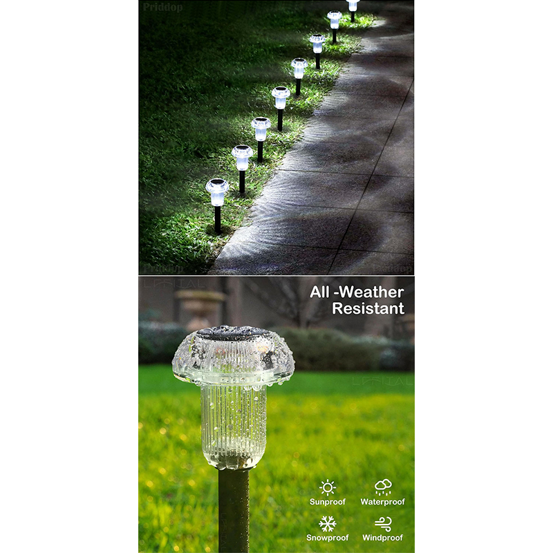 ✨ 50% SCONTO! 🌙 Luci Solari per Vialetti – Silicio Monocristallino – Luce Calda & RGB per Giardino