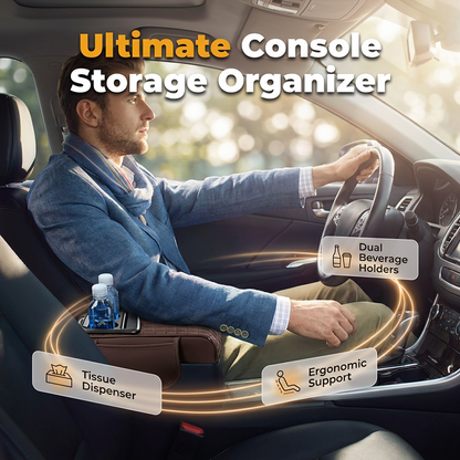 📢📢 50% DI SCONTO!! ⏰🚗 Organizer Multifunzionale per Console Auto e Bracciolo — Massimizza lo spazio interno dell’auto, scomparti multipli, riponi telefono, chiavi, monete e piccoli accessori, installazione semplice ✨