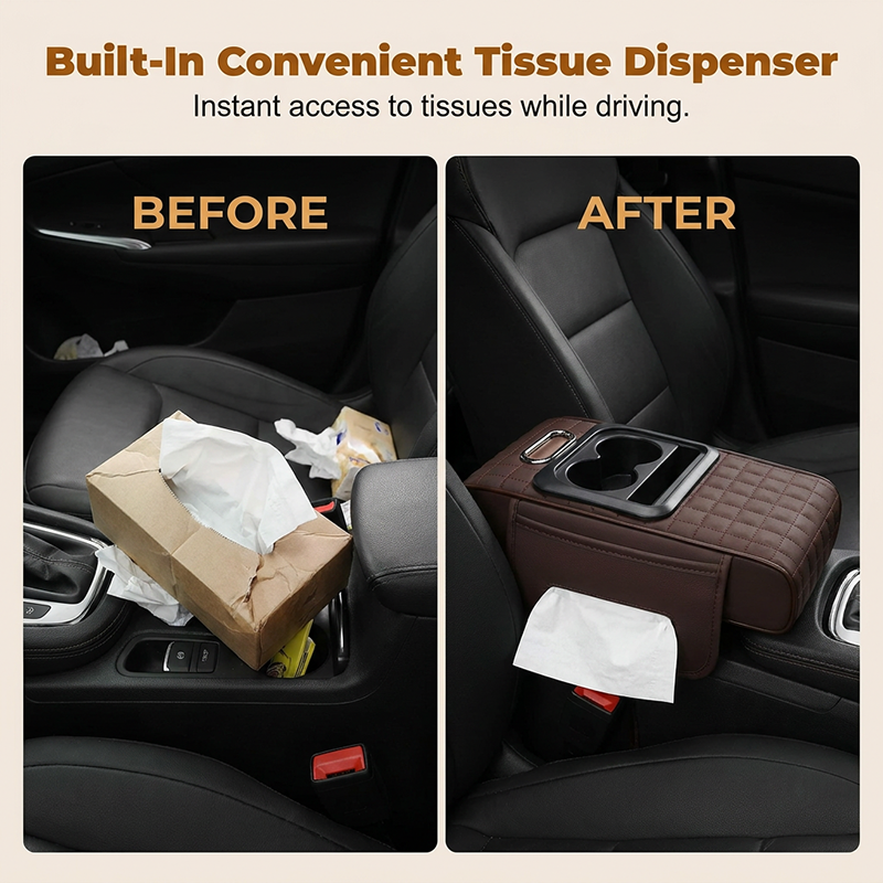 📢📢 50% DI SCONTO!! ⏰🚗 Organizer Multifunzionale per Console Auto e Bracciolo — Massimizza lo spazio interno dell’auto, scomparti multipli, riponi telefono, chiavi, monete e piccoli accessori, installazione semplice ✨