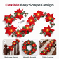 ❄️Summerfresh 50% OFF!🎄Ghirlanda di Natale con Stelle di Natale Luminose – Calore Festivo Senza Presa a Muro