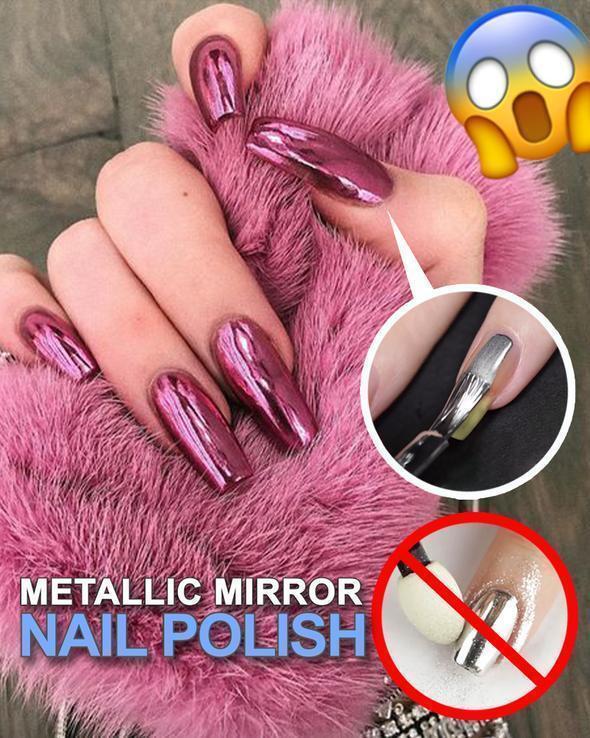 🥳SUPER OFFERTA 2026🥳💞50.000+ VENDUTI!🔥50% DI SCONTO! Smalto per Unghie Metallizzato – Effetto Specchio, Look Glamour per ogni occasione ✨💅