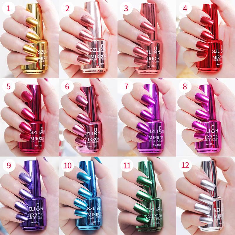 🥳SUPER OFFERTA 2026🥳💞50.000+ VENDUTI!🔥50% DI SCONTO! Smalto per Unghie Metallizzato – Effetto Specchio, Look Glamour per ogni occasione ✨💅