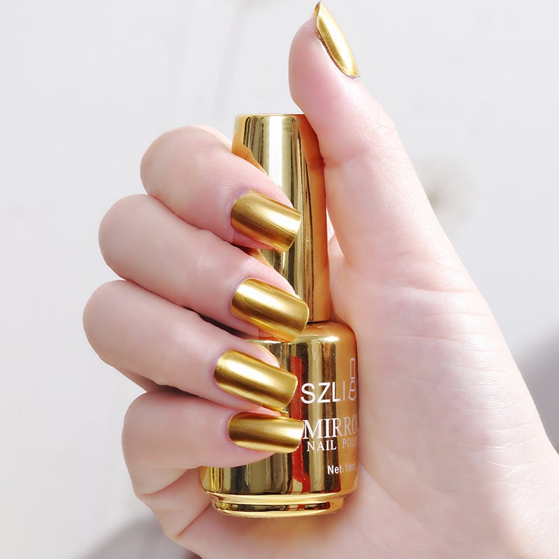 🥳SUPER OFFERTA 2026🥳💞50.000+ VENDUTI!🔥50% DI SCONTO! Smalto per Unghie Metallizzato – Effetto Specchio, Look Glamour per ogni occasione ✨💅