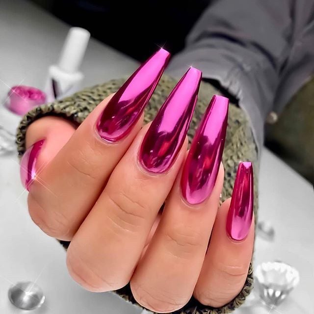 🥳SUPER OFFERTA 2026🥳💞50.000+ VENDUTI!🔥50% DI SCONTO! Smalto per Unghie Metallizzato – Effetto Specchio, Look Glamour per ogni occasione ✨💅