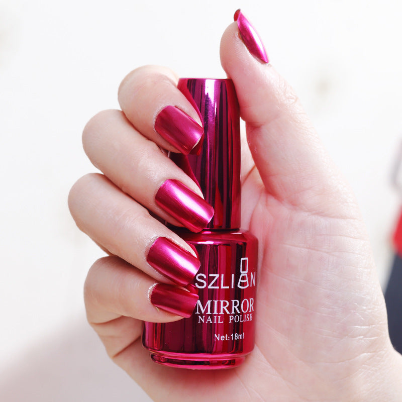 🥳SUPER OFFERTA 2026🥳💞50.000+ VENDUTI!🔥50% DI SCONTO! Smalto per Unghie Metallizzato – Effetto Specchio, Look Glamour per ogni occasione ✨💅