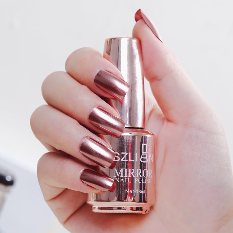🥳SUPER OFFERTA 2026🥳💞50.000+ VENDUTI!🔥50% DI SCONTO! Smalto per Unghie Metallizzato – Effetto Specchio, Look Glamour per ogni occasione ✨💅