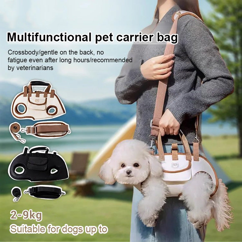 🥳2026 HOT SALE🥳💞50K+ SOLD! 🐾👜 50% OFF! Portable Breathable Pet Carrier Sling & Backpack – 2-in-1 crossbody, shoulder or tote. Padded strap & breathable fabric for small pets! 🛡️💚