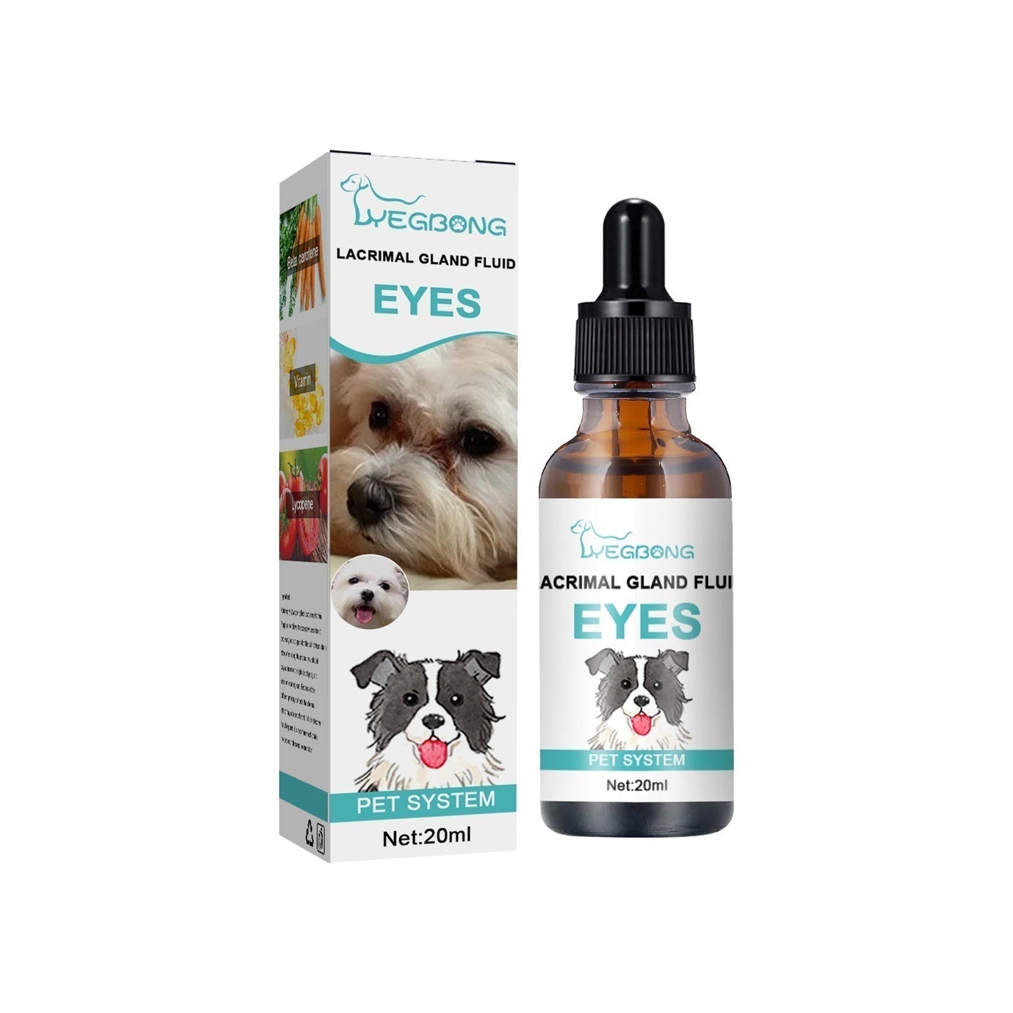 🐱🐶Detergente & Gocce Oculari per Animali – Formula delicata a pH bilanciato, sicura per cani e gatti. Lenisce il rossore, rimuove le macchie da lacrime e lo sporco quotidiano. Senza perossido! 🌿💧