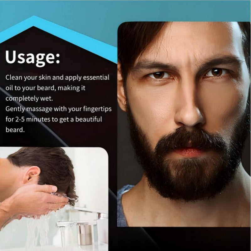 Olio essenziale nutriente per la cura della barba