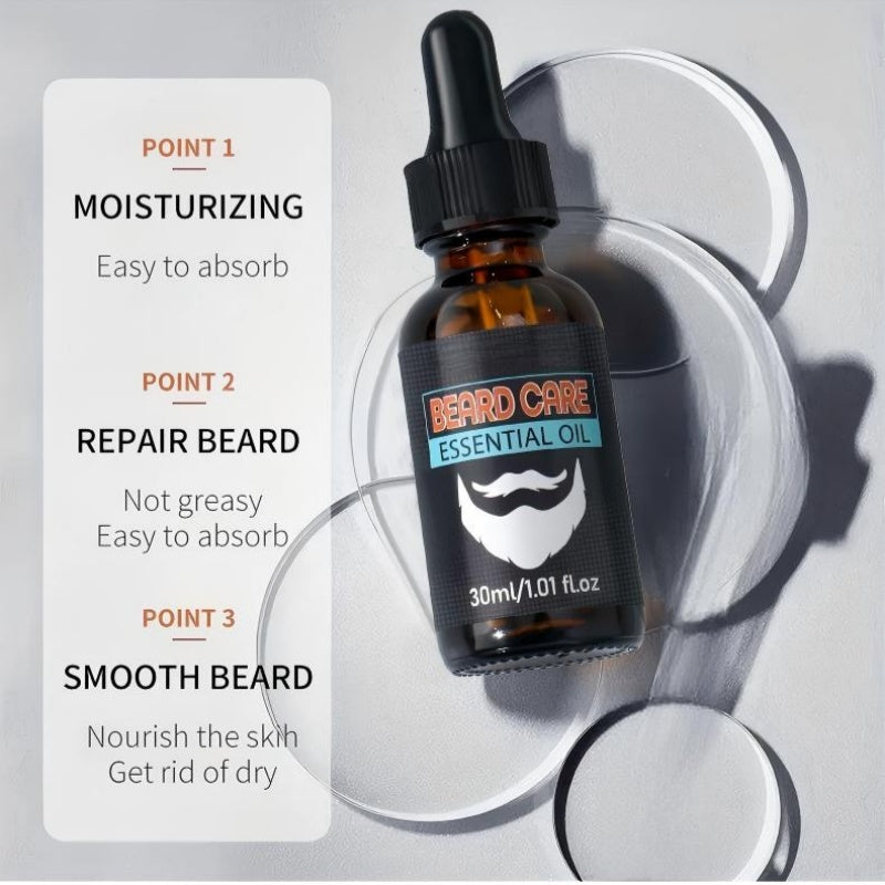 Olio essenziale nutriente per la cura della barba