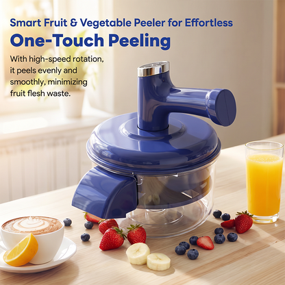 🔥Offerta Caldo 50% DI SCONTO🔥 Sbucciatore Elettrico di Frutta & Mixer – 2-in-1, Ricarica USB, Un Solo Tocco, Sbuccia in 10s 🍎