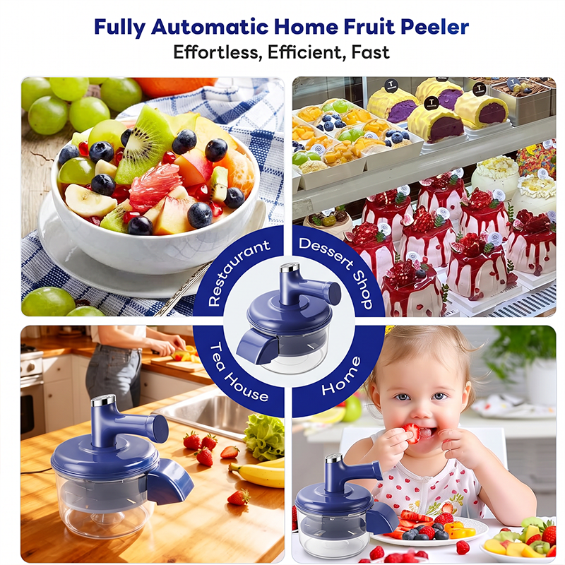 🔥Offerta Caldo 50% DI SCONTO🔥 Sbucciatore Elettrico di Frutta & Mixer – 2-in-1, Ricarica USB, Un Solo Tocco, Sbuccia in 10s 🍎