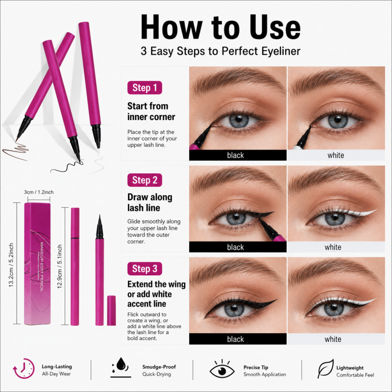 ✨ Eyeliner Liquido Impermeabile e Duraturo