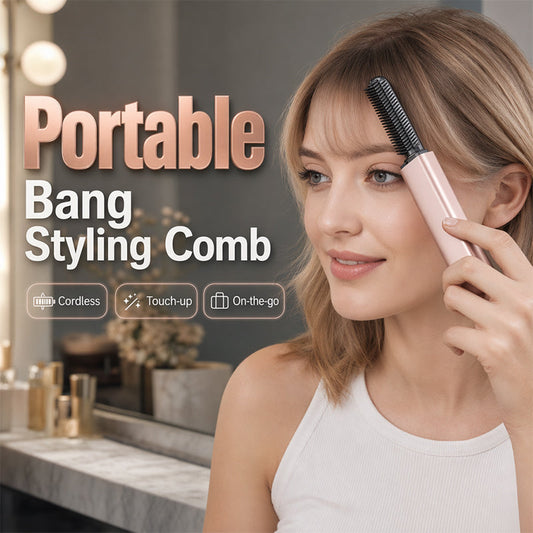 🔥OFFERTA HOT 50% OFF🎁⚡50K+ VENDUTI! 💁Pettine Riscaldato Portatile Wireless per Frangia｜Raddrizzatore per Capelli in 3 Secondi ✨