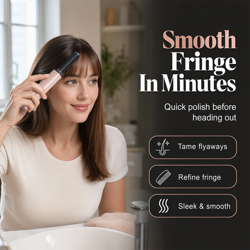 🔥OFFERTA HOT 50% OFF🎁⚡50K+ VENDUTI! 💁Pettine Riscaldato Portatile Wireless per Frangia｜Raddrizzatore per Capelli in 3 Secondi ✨