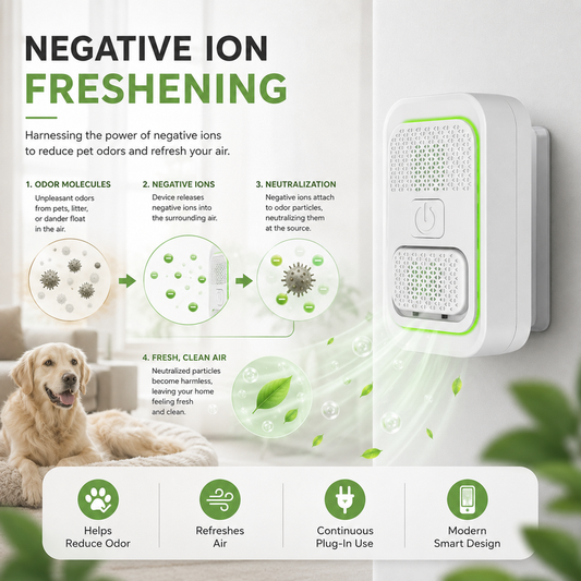 🥳SUPER OFFERTA 2026🥳💞50.000+ VENDUTI!⚡🐾 50% SCONTO! Mini Purificatore d'Aria Plug-In a Ioni Negativi – Compatto, utilizzo immediato nella presa. Neutralizza gli odori di cani e gatti – niente più cattivi odori domestici! 🛡️✨