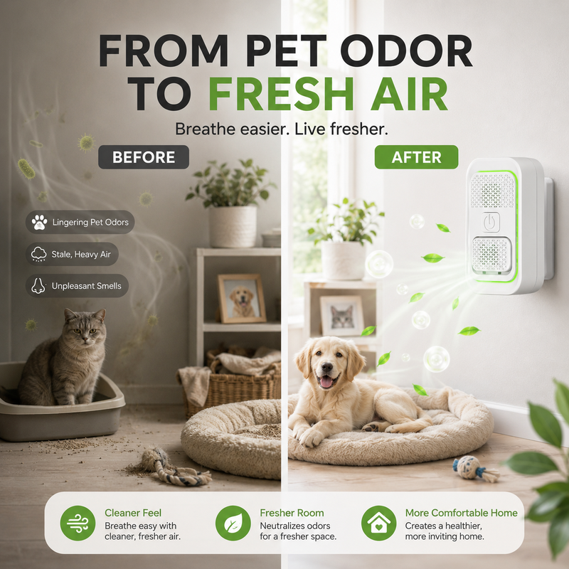 🥳SUPER OFFERTA 2026🥳💞50.000+ VENDUTI!⚡🐾 50% SCONTO! Mini Purificatore d'Aria Plug-In a Ioni Negativi – Compatto, utilizzo immediato nella presa. Neutralizza gli odori di cani e gatti – niente più cattivi odori domestici! 🛡️✨