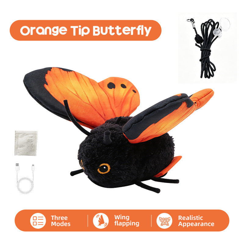 🦋 50% DI SCONTO ORA! 🐱 Giocattolo Farfalla Sensoriale Automatico per Gatti – Istintivo, Morbido & Resistente – Perfetto per il Gioco Attivo in Casa ✨