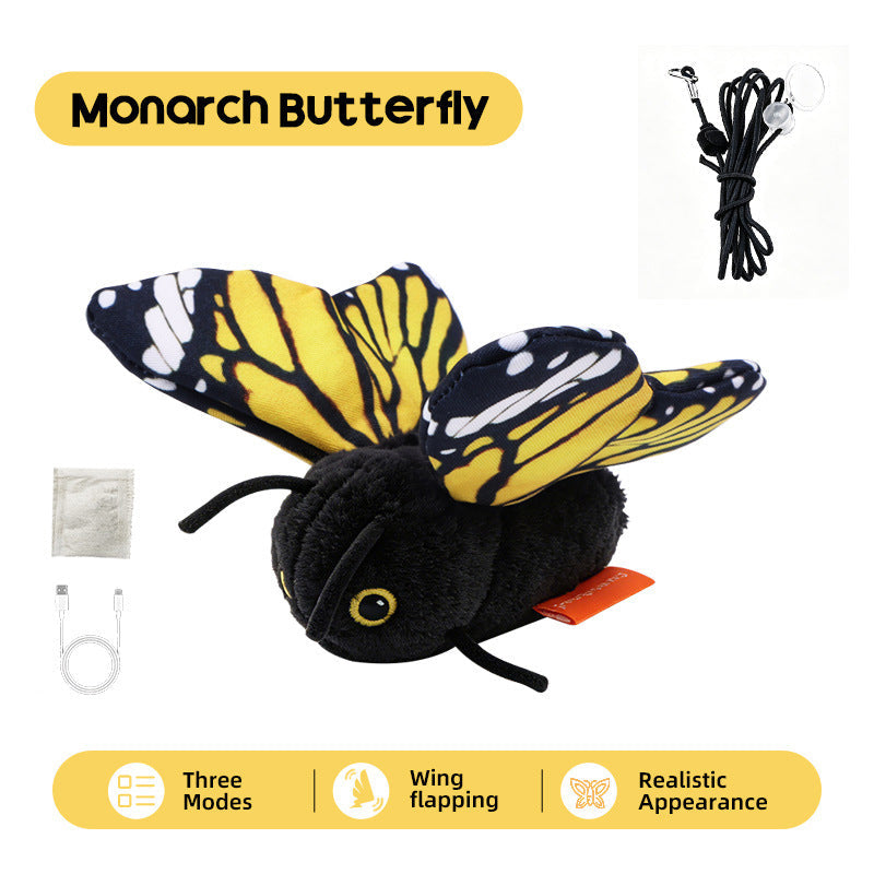 🦋 50% DI SCONTO ORA! 🐱 Giocattolo Farfalla Sensoriale Automatico per Gatti – Istintivo, Morbido & Resistente – Perfetto per il Gioco Attivo in Casa ✨