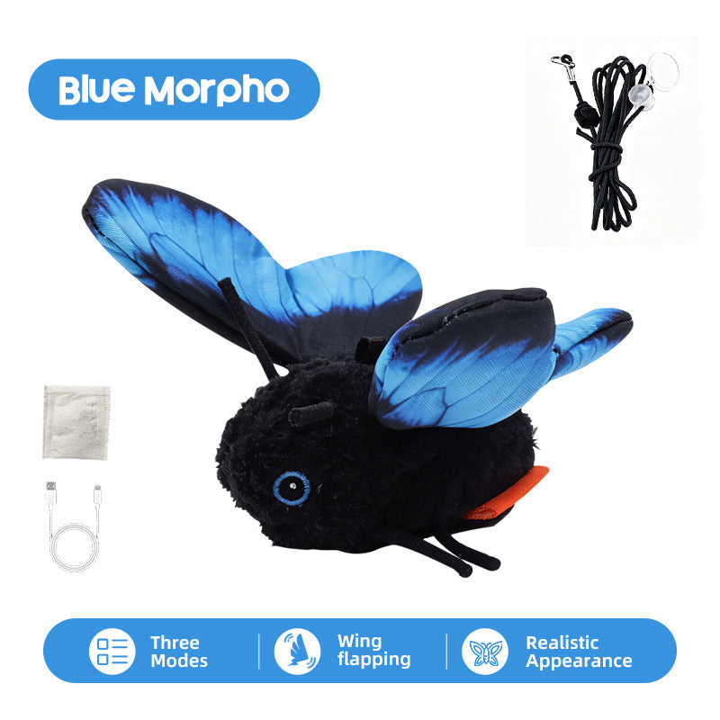 🦋 50% DI SCONTO ORA! 🐱 Giocattolo Farfalla Sensoriale Automatico per Gatti – Istintivo, Morbido & Resistente – Perfetto per il Gioco Attivo in Casa ✨