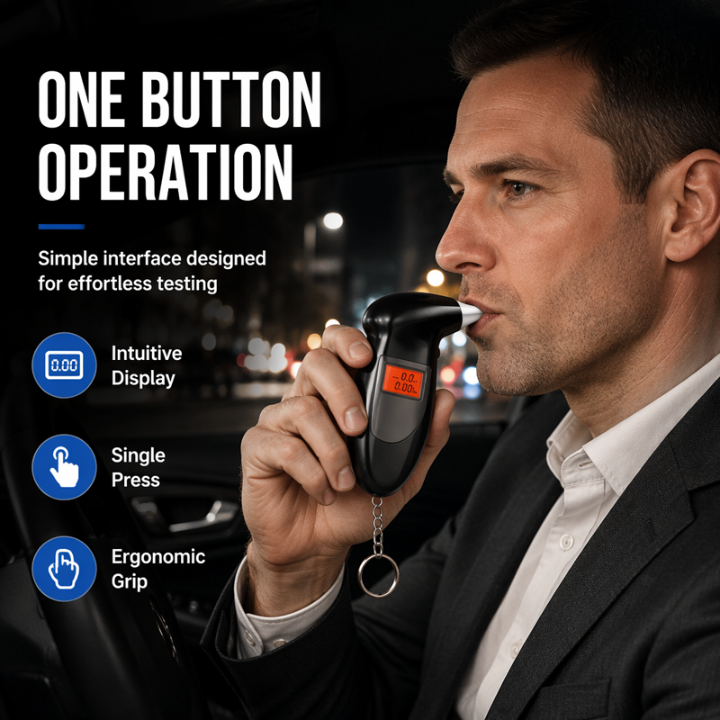 🔥 50% OFF 🔥 Etilometro Portatile per Uso Personale – Rilevatore BAC Preciso con Risposta Rapida, Design Ergonomico e Struttura ABS Affidabile – Ideale per un Consumo Responsabile di Alcol