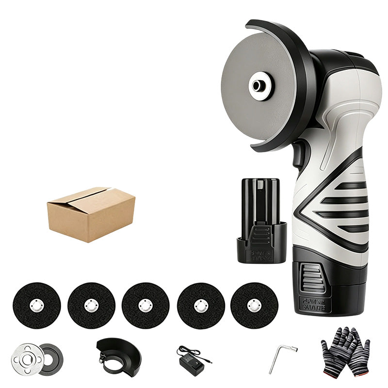 🥳2026 BESTSELLER✨Kit mini smerigliatrice angolare a batteria, leggera e pratica. Ideale per taglio, levigatura e lucidatura di metallo, legno e piastrelle. Compatto per spazi stretti, ricaricabile, perfetto per lavori fai da te e piccole riparazioni🛠️