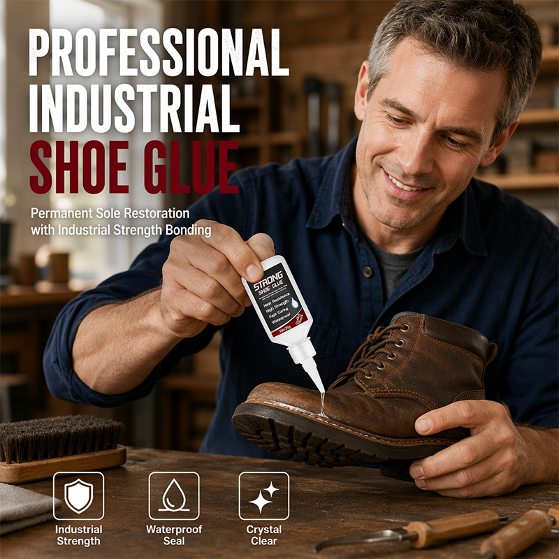 🥳VENDITA CALDA 2026🥳💞50K+ VENDUTI!💟🔧 50% DI SCONTO! Colla per Scarpe Impermeabile – Incollaggio rapido in 45 secondi, riparazione suola e molto altro. Niente più spese di riparazione – fallo da solo! 🛡️✨
