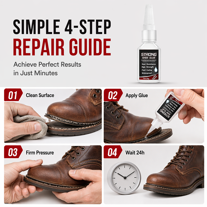 🥳VENDITA CALDA 2026🥳💞50K+ VENDUTI!💟🔧 50% DI SCONTO! Colla per Scarpe Impermeabile – Incollaggio rapido in 45 secondi, riparazione suola e molto altro. Niente più spese di riparazione – fallo da solo! 🛡️✨
