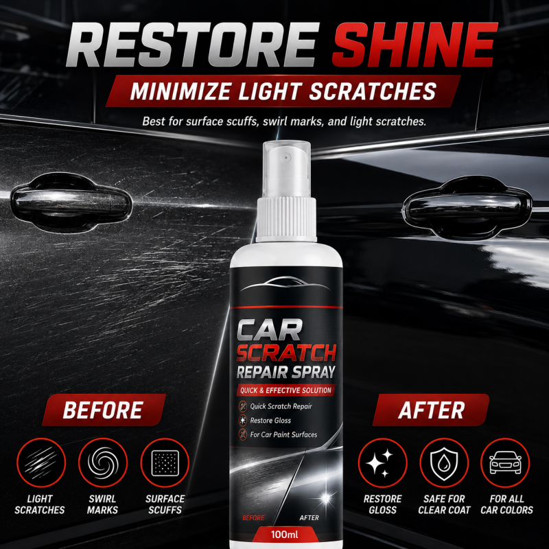 🚗💨 Addio ai graffi sull’auto! Spray riparatore universale, rimuove segni superficiali e riporta la carrozzeria come nuova in pochi istanti ✨