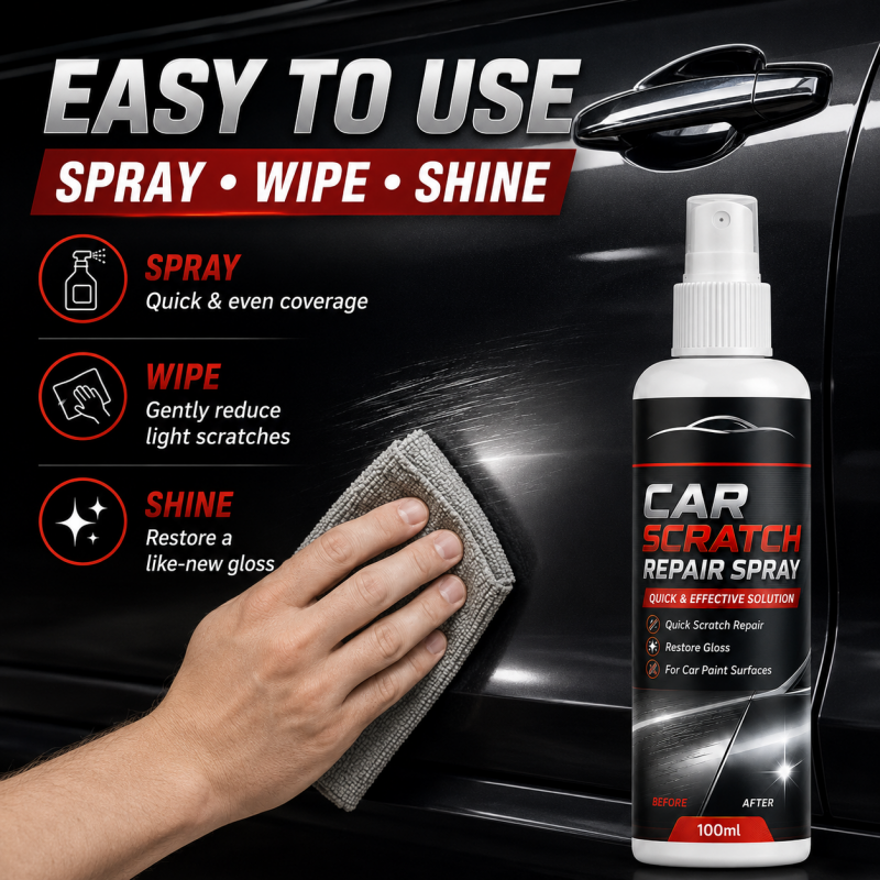🚗💨 Addio ai graffi sull’auto! Spray riparatore universale, rimuove segni superficiali e riporta la carrozzeria come nuova in pochi istanti ✨
