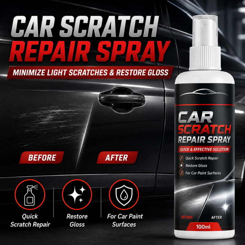 🚗💨 Addio ai graffi sull’auto! Spray riparatore universale, rimuove segni superficiali e riporta la carrozzeria come nuova in pochi istanti ✨