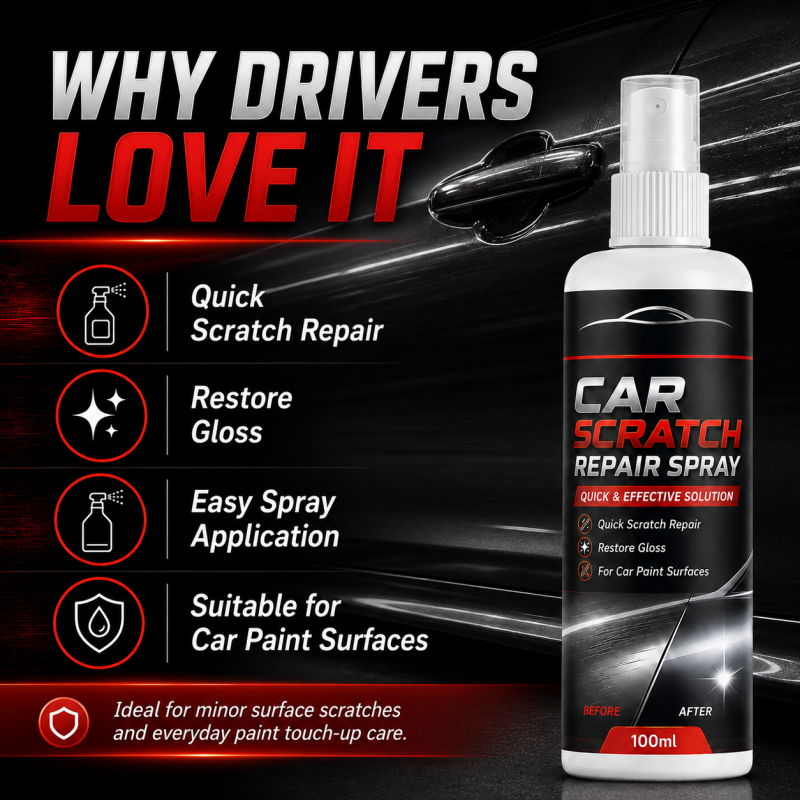 🚗💨 Addio ai graffi sull’auto! Spray riparatore universale, rimuove segni superficiali e riporta la carrozzeria come nuova in pochi istanti ✨