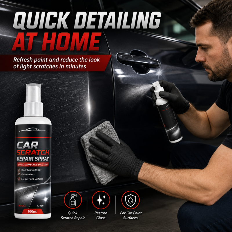 🚗💨 Addio ai graffi sull’auto! Spray riparatore universale, rimuove segni superficiali e riporta la carrozzeria come nuova in pochi istanti ✨