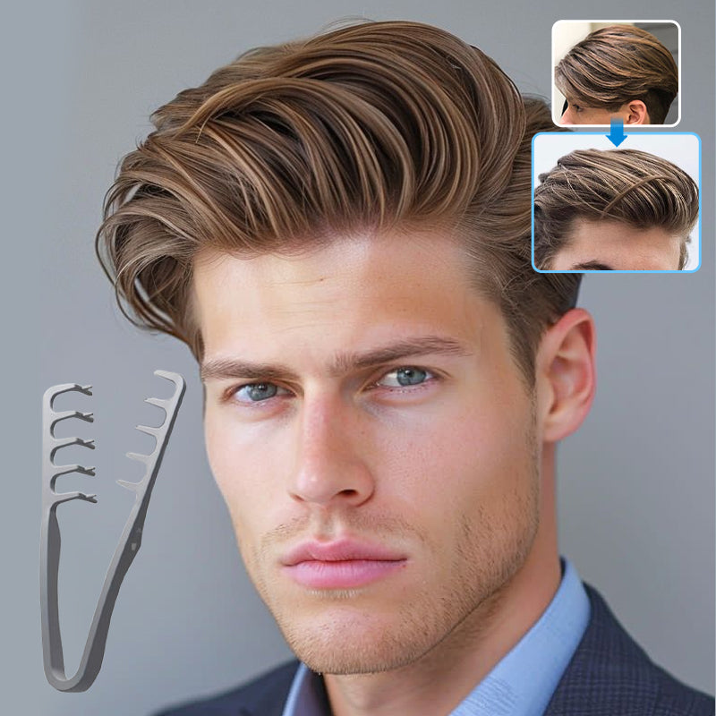 Pettine volumizzante a denti larghi – Pettine professionale per lo styling di capelli da uomo e donna